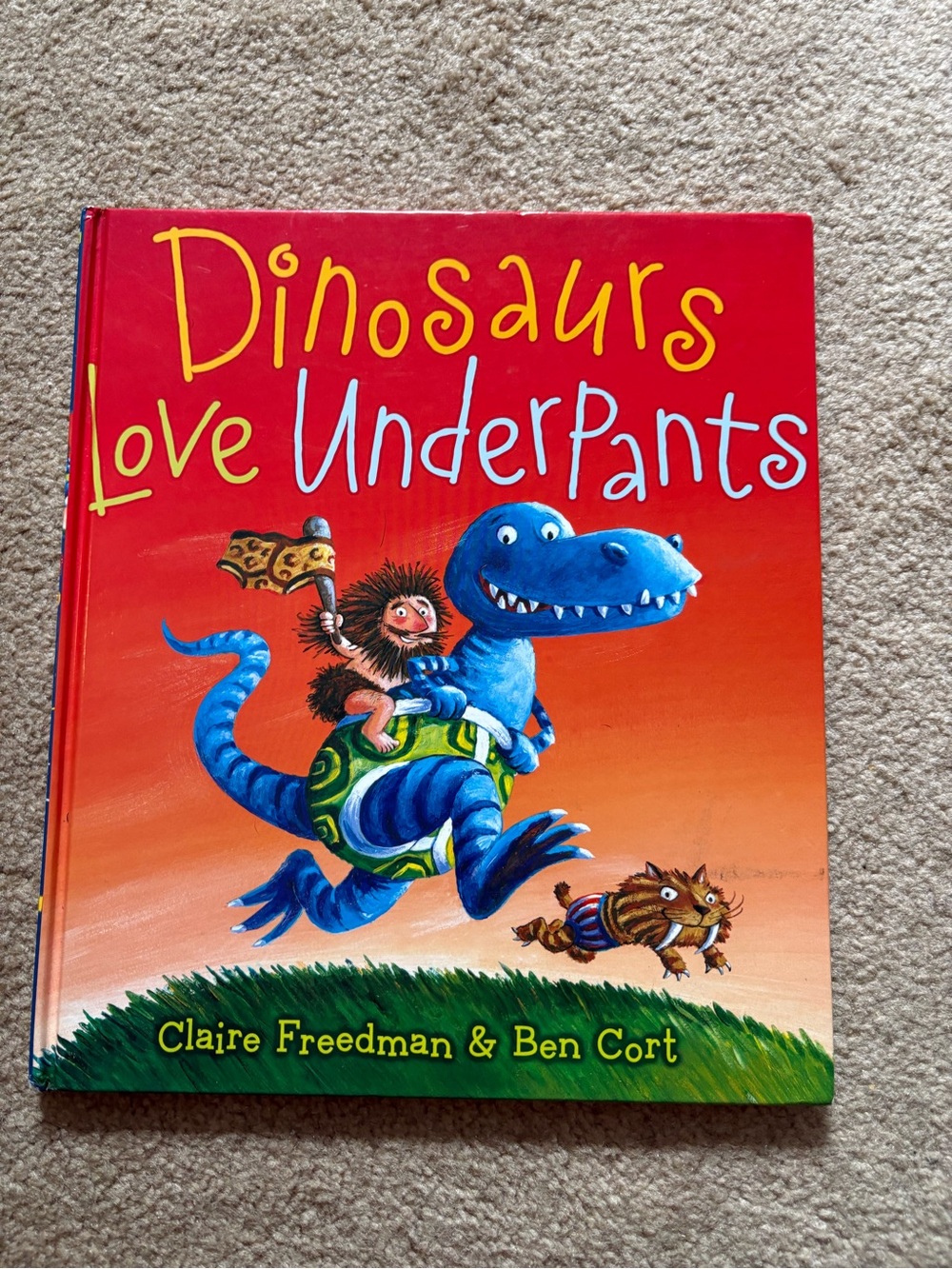 Dinosaurs Love Underpants Kids Book - Red Cover